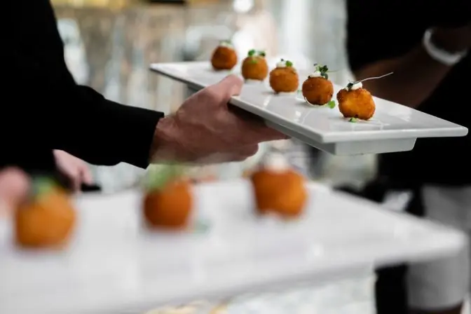 Veronica Beard charity event canapés by Silver Spoon Events — photo 4