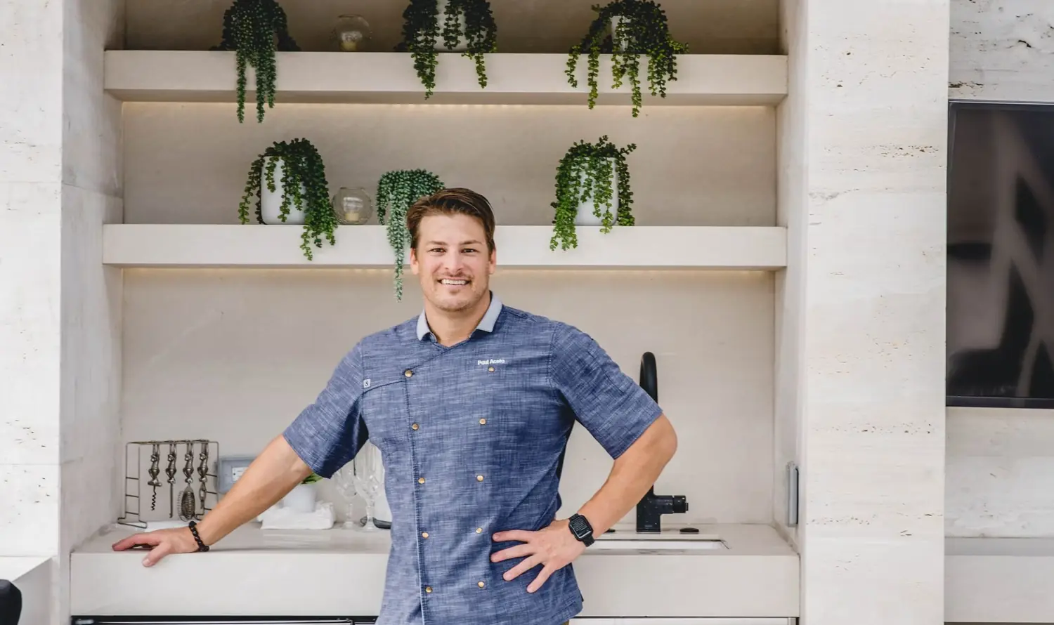 Portrait of Chef Paul Aceto, founder of Silver Spoon Events, Miami